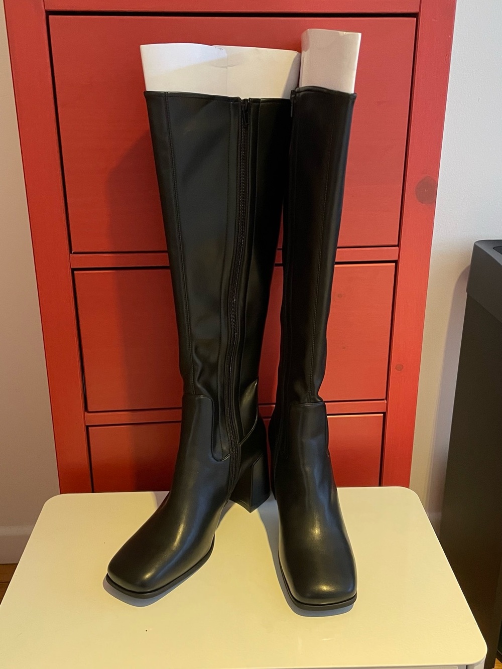 JEFFREY CAMPBELL HOT LAVA BOOTS SIZE 10 COLOR BLACK